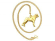 Vintage Gold Dog Pendant