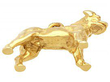 Vintage Gold Dog Pendant