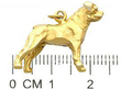 Vintage Gold Dog Pendant