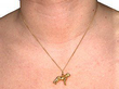 Vintage Gold Dog Pendant