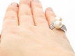 Vintage Double Pearl and Diamond Ring