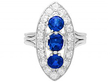 Blue Sapphire Dress Ring for Sale