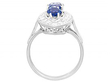 Blue Sapphire and Diamond Marquise