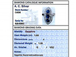 grading card for sapphire ring