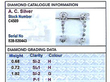 Old European Cut Diamond Drop Earrings grading card