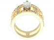 Unusual Marquise Diamond Ring side