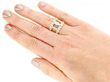 Unusual Marquise Diamond Ring wearing
