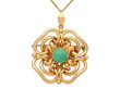 Chalcedony and Gold Pendant