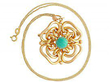 Chalcedony and Gold Pendant