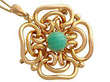 Chalcedony and Gold Pendant