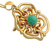 Chalcedony and Gold Pendant