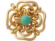 Chalcedony and Gold Pendant