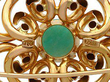 Chalcedony and Gold Pendant