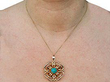 Chalcedony and Gold Pendant