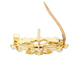 yellow gold brooch pin