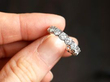 Vintage Diamond and White Gold Full Eternity Ring In Hand