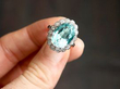 Aquamarine and Diamond Dress Ring