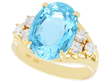 Oval Cut Aquamarine Engagement Ring