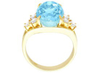 Oval Cut Aquamarine Engagement Ring setting