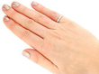 Wearing 18ct White Gold Eternity Ring Vintage