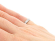 18ct White Gold Eternity Ring Vintage Wearing