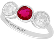 Ruby and Diamond Trilogy Ring