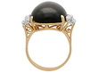 vintage Star Onyx Ring with Diamonds setting