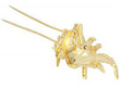 Gemstone Peacock Brooch Pin