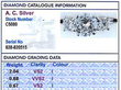 3 Stone Diamond Ring Grading Card
