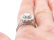Diamond Ring Being Worn