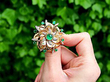 Gemstone Brooch in Yellow Gold 