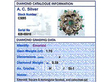 Grading Card for Gemstone Brooch