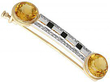 citrine bar brooch