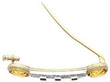 Antique citrine brooch pin
