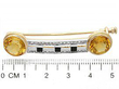 Antique citrine brooch size