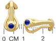 Cartier Sapphire Earrings in Gold