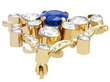 1920s Sapphire and Diamond Brooch
