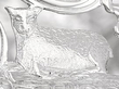 Antique Silver Dish Rings with Glass Height