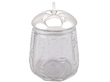 Antique Glass Jar with Silver Lid