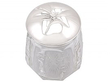 Antique Glass Jar with Silver Lid