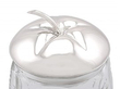 Antique Glass Jar with Silver Lid