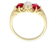 Victorian Ruby and Diamond Gold Ring