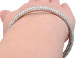 wearing gold diamond bracelet