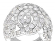 Vintage Diamond Dress Ring in White Gold