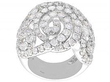 Vintage Diamond Dress Ring White Gold side
