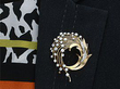 1950s Gold Diamond Brooch 
