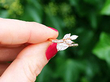 Vintage Diamond Crossover Ring Yellow Gold Outside