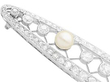Antique Natural Pearl and Diamond Brooch