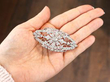 Diamond Plaque Brooch in Platinum