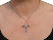 Single Pearl and Diamond Necklace